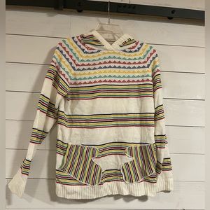 Rainbow mitten sweater size L